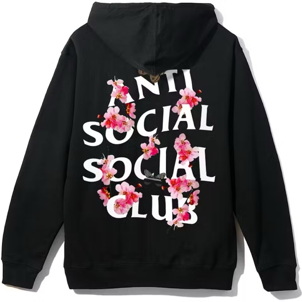 Anti Social Social Club butterfly and floral hoodie